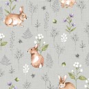 Woodland Col.101 Rabbits Grey